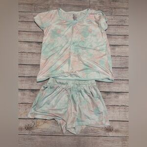 Ladies Tie-Dye Pajama Set Size Large and One Sleep Top